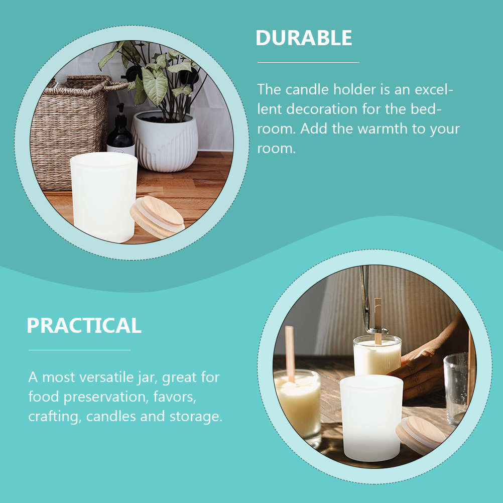 Gruby słoik ze szkła z rustyka – Candle Making Jars With Lids recenzja i cena