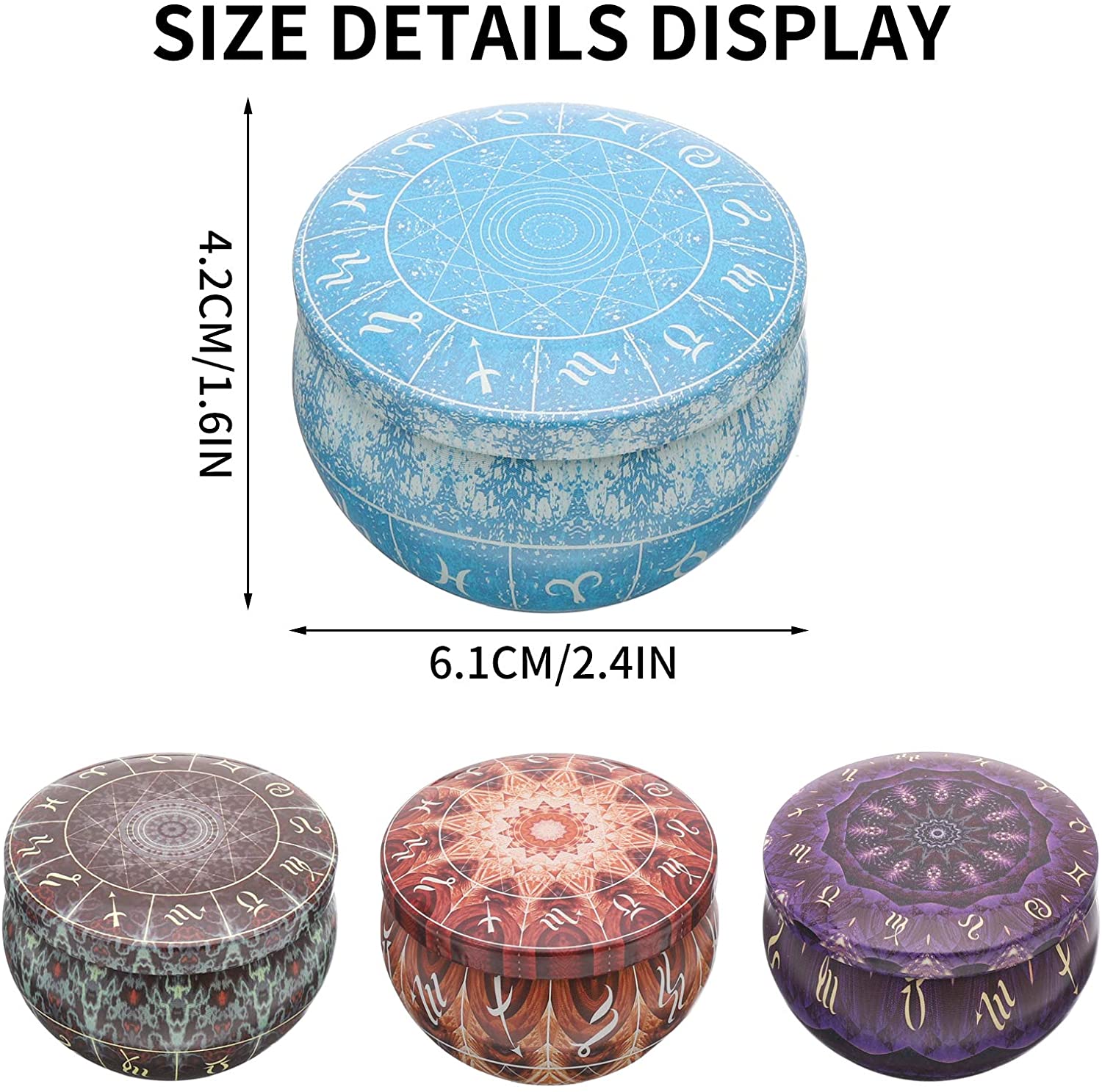12 sztuk puszek na świece Okrą – Candle Making Jars With Lids recenzja i cena