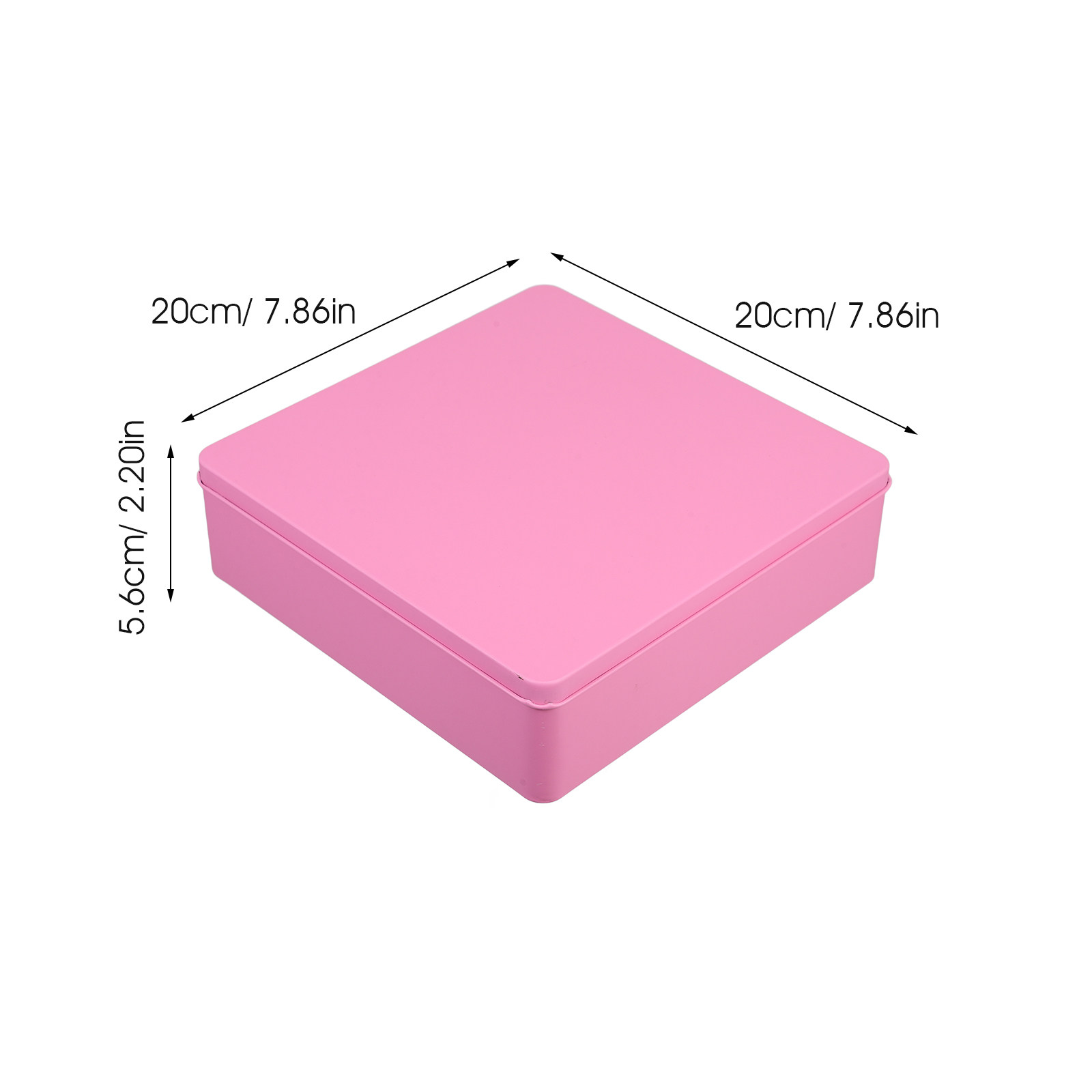 Duży, dekoracyjny, kwadratowy  – Tin Container Lid recenzja i cena